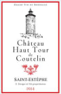 Chateau Haut Tour de Coutelin  2014  Front Label