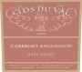 Clos du Val Napa Valley Cabernet Sauvignon 1993  Front Label