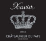 Xavier Vignon Chateauneuf-du-Pape 2015  Front Label