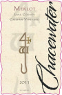 Chacewater Winery Cat's Paw Merlot 2011  Front Label