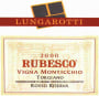 Lungarotti Vigna Monticchio Rubesco Riserva 2000  Front Label