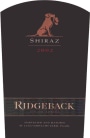 Ridgeback  Shiraz 2002 Front Label