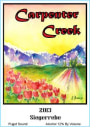 Carpenter Creek Winery Siegerrebe 2013 Front Label