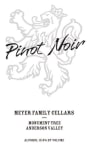 Meyer Family Cellars Pinot Noir 2018  Front Label