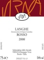 Virna Borgogno Langhe Rosso 2008  Front Label