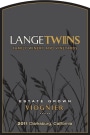 LangeTwins Viognier 2011  Front Label