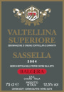 Balgera Vini di Balgera Paolo Valtellina Superiore Sassella 2004  Front Label