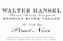 Walter Hansel North Slope Pinot Noir 2007  Front Label