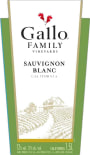 Gallo Family Vineyards Sauvignon Blanc 2015  Front Label