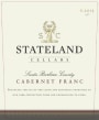 Stateland Cellars Cabernet Franc 2016  Front Label
