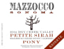 Mazzocco Pony Reserve Petite Sirah 2014  Front Label