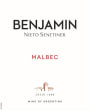 Nieto Senetiner Benjamin Malbec 2019  Front Label
