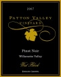 Patton Valley West Block Pinot Noir 2007  Front Label