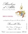 Piero Benevelli Barbera d'Alba Bricco Ravera 2015  Front Label