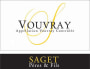 Saget la Perriere Vouvray 2017  Front Label