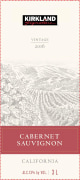 Kirkland Signature Cabernet Sauvignon 2016  Front Label