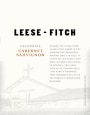 Leese-Fitch Cabernet Sauvignon 2010  Front Label