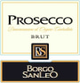 Zonin Prosecco Borgo San Leo Brut Front Label