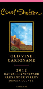 Carol Shelton Old Vine Carignane 2012  Front Label
