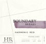 Boundary Breaks Harmonic Red 2016  Front Label