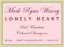 Mark Ryan Lonely Heart Cabernet Sauvignon 2009  Front Label