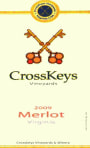 CrossKeys Vineyards Merlot 2009  Front Label