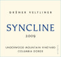 Syncline Underwood Mountain Vineyard Gruner Veltliner 2009 Front Label