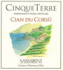 Cantina Sassarini Cinque Terre Cian du Corsu 2016  Front Label