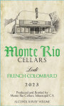 Monte Rio French Colombard 2023  Front Label