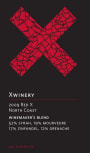 XWinery Red X 2009 Front Label