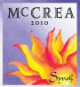 McCrea Syrah 2010 Front Label