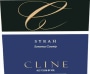 Cline Sonoma County Syrah 2008  Front Label