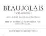 Quentin Harel Beaujolais Charron 2018  Front Label