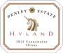 Penley Hyland Shiraz 2012  Front Label