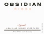 Tricycle Wine Company Obsidian Ridge Syrah 2007  Front Label