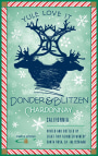 Eight Tiny Reindeer Winery Donder & Blitzen Chardonnay Front Label