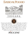 Piccini Sasso Al Poggio 2017  Front Label