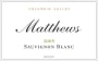 Matthews Winery Sauvignon Blanc 2009  Front Label