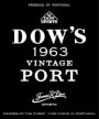 Dow's Vintage Port 1963 Front Label