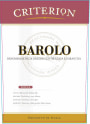 Criterion Barolo 2013  Front Label