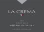 La Crema Willamette Valley Pinot Noir 2023  Front Label