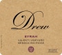 Drew Mendocino Ridge Valenti Vineyard Syrah 2016  Front Label