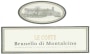 Le Coste  Brunello di Montalcino 2009  Front Label