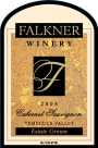 Falkner Winery Cabernet Sauvignon 2008  Front Label