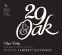 29 & Oak Reserve Cabernet Sauvignon 2013  Front Label