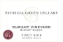 Patricia Green Durant Vineyard Bishop Block Pinot Noir 2015 Front Label