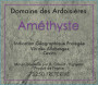 Maison des Ardoisieres Cuvee Amethyste Rouge 2017  Front Label