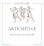 Benoit Ente Bourgogne Aligote Cuvee Antichtone 2020  Front Label