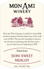 Mon Ami Winery American Semi-Sweet Merlot Front Label