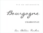 Les Belles Roches Bourgogne Blanc 2018  Front Label